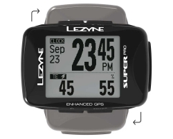 GPS компьютер LEZYNE SUPER PRO GPS HRSC LOADED Чорний Y13