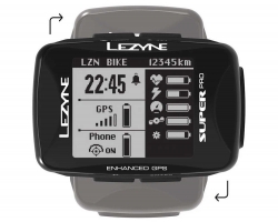GPS компьютер LEZYNE SUPER PRO GPS Чорний Y13
