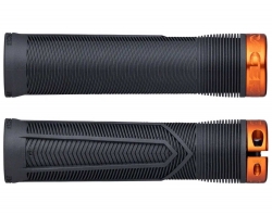 Гріпси RACE FACE CHESTER, 31 мм, Хомут (BLACK) Чорний, Грип (ORANGE) Помаранчевий (Гумові)