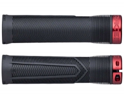 Гріпси RACE FACE CHESTER, 31 мм, Хомут (BLACK) Чорний, Грип (RED) Червоний (Гумові)