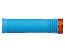 Гріпси RACE FACE CHESTER, 31 мм, Хомут (LIGHT BLUE) Світло-Синій, Грип (ORANGE) Помаранчевий (Гумові)