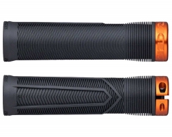 Гріпси RACE FACE CHESTER, 34 мм, Хомут (BLACK) Чорний, Грип (ORANGE) Помаранчевий (Гумові)