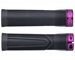Гріпси RACE FACE CHESTER, 34 мм, Хомут (BLACK) Чорний, Грип (PURPLE) Фіолетовий (Гумові)