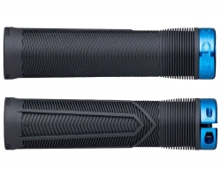 Гріпси RACE FACE CHESTER, 34 мм, Хомут (BLACK) Чорний, Грип (BLUE) Синій (Гумові)