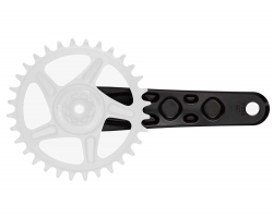 Шатуни RACE FACE TURBINE, 160 мм, 143 мм вісь (BLACK) Чорні (Алюмінієвий)