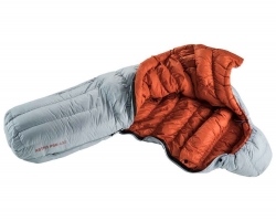 Спальник DEUTER Astro Pro 400 (цвет Tin-Paprika) пуховый, левый зиппер