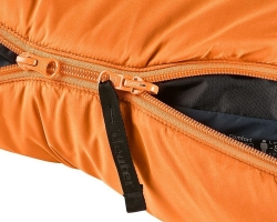 Спальник DEUTER Orbit -5° L (цвет Mandarine-Ink) синтетический, удлиненный, правый
