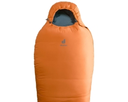 Спальник DEUTER Orbit -5° SL (mandarine-slateblue, правый) синтетический, женская модель