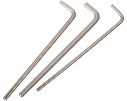 Ключ шестигранний 3 Way 2/2.5/3мм LEZYNE (Silver) сріблястий