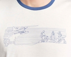 Футболка Beaver SS Tee RACE FACE, (Oatmeal/Blue) вівсяно-синя, Medium