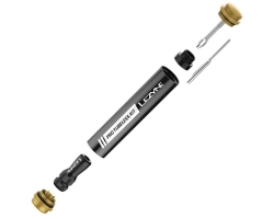 Ремкомплект для безкамерок Lezyne Pro Tubeless Kit, з насосом СО2, (Black) чорний