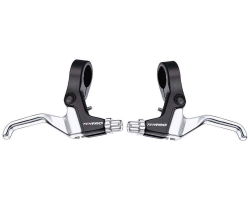 Гальмівні ручки для BMX і дитячих велосипедів TEKTRO 316AG чорний корпус, сріблястий важіль, пара