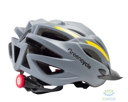 шолом Green Cycle Rock розмір 58-61см Сіро-помаранчевий