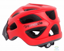 шолом Green Cycle Slash розмір 58-61см червоний-оранж-чорний матовий