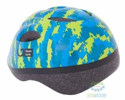 шолом дитячий Green Cycle Pixel розмір 50-54см синійГолубийлайм лак