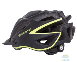 шолом Green Cycle New Rock розмір 54-58см чорно-жовтий матовий