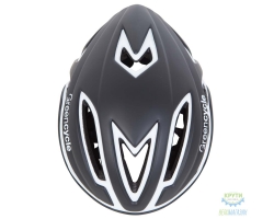 шолом Green Cycle Jet розмір L для шосе/триатлона і гонок з роздільним стартом чорно-Білий матовий