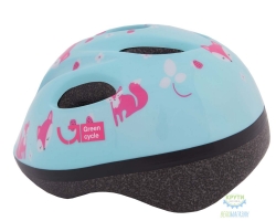 шлем детский Green Cycle Foxy размер 48-52см мятный/малиновый/Розовый лак