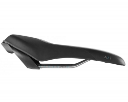 Сідло Selle Royal SCIENTIA A1 Athletic, 3D skingel, обивка Black gummy/Black mokka, 289х127мм, 380г, рейли сталь + Curva suspension