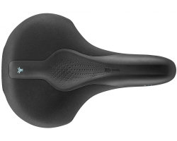 Сідло Selle Royal SCIENTIA R2 Relaxed, 3D skingel, обивка Black gummy/Black mokka, 289х196мм, 485г, рейли сталь + Curva suspension