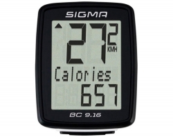 Велокомп'ютер Sigma Sport BC 9.16 провідний, чорний