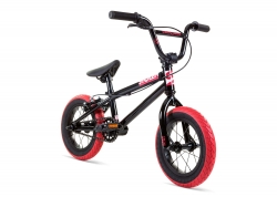 Велосипед 12 Stolen AGENT 13.25 2021 BLACK W/ DARK RED TIRES