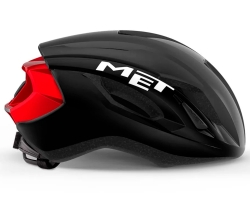 Шолом MET STRALE CE BLACK RED METALLIC | GLOSSY L (59-62)