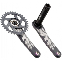 Шатуни SRAM X01 Eagle Superboost+ DUB 12s 165 w Direct Mount 32T X-SYNC 2 Chainring Lunar Polar Black (DUB Cups/Bearings not included) C3