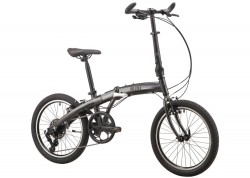 Велосипед 20 Pride MINI 8 2024 темно-сірий