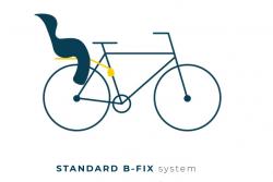 Сидіння задн. Bellelli Mr Fox Lux Standart B-fix сіре з сірою підкладкою