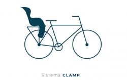 Сидіння задн. Bellelli Little Duck Clamp Argento дитяче