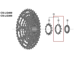 Зірка касети Shimano CS-LG300/LG400, 11зуб.