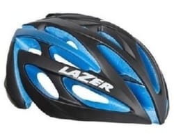 Шолом LAZER O2 DLX S чорн/син EPS 52-56cm 280g (+LED + чохол + замок)