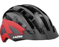 Шолом LAZER Compact dxl, чорно-червоний