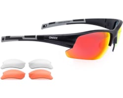 Очки ONRIDE Lead 20 матовые черные с линзами: Revo Red (17%); оранжевый (51%) прозрачный (100%)