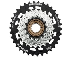 Звезды задние с трещеткой Shimano MF-TZ510-7, 14-34, серебро, 7-н.