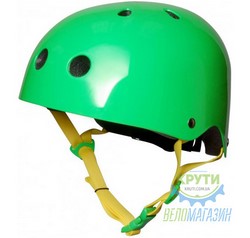 шолом дитячий Kiddimoto неоновий зелёный, розмір S 48-53см