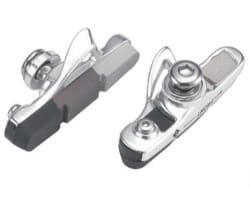 Колодки гальмівні Alligator для шосе трикомпонентні з алюмінієвим корпусом сріблясті