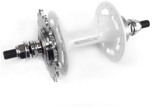 Втулка задня Quando, KT-DP6R , nut 175mm 1ск. для фикс, на гайках алюмін Білий, насипний, гайки, 32H