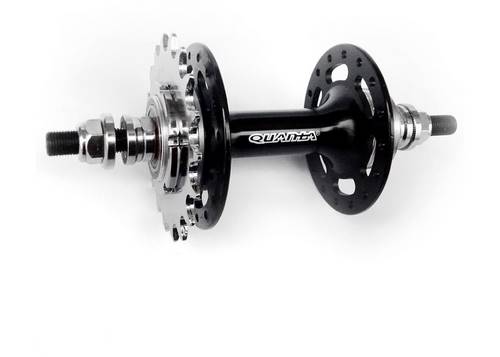 Втулка задня Quando, KT-DP6R , nut 175mm 1ск. для фикс, на гайках алюмін чорн., насипний, гайки, 36H