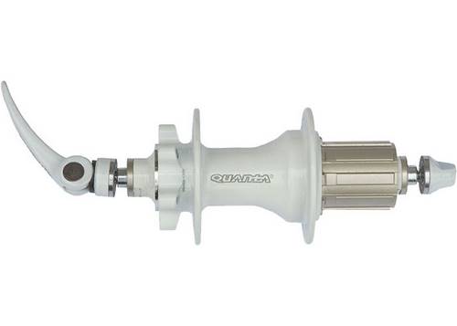 Втулка задня Quando, KT-M4NR 145mm 8/9 ск. під ексцентрик алюмін Білий, насипний, ексцентрик, 32H