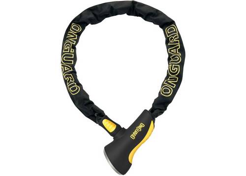 Замок ONGUARD MASTIFF Ланцюг 110cм x 10мм посилений титаном + Інтегрований замок, 4 ключа + 1 з підсвіткою