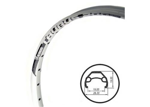 Обід 26 Weinmann Taurus 2000 disc, 32Н, анодір., пістон., під диск. гальмо, Білий