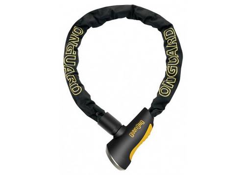 Замок ONGUARD MASTIFF Цепь 150cм x 8мм усиленный титаном + Интегрированный замок 4 ключа + 1 с подсветкой