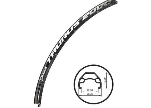 Обід 27,5 Weinmann Taurus 2000 disc, 650Bx2,125 X32H, анодір., пістон., під диск. гальмо,чорний