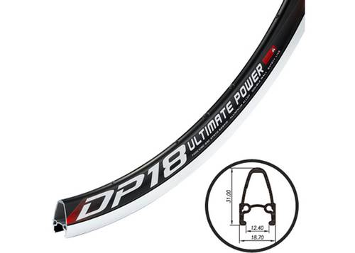 Обід 700c Weinmann DP-18, 32Н, анодір., д/фикс. передачі, чорний