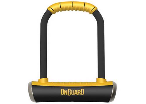 Замок U-образный ONGUARD BRUTE STD размер скобы 115x202мм толщина 16.8мм, с креплением, 4 ключа +1 с подсветкой