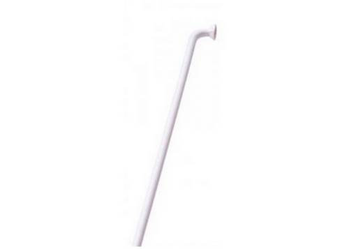 Спиця стальна 258mm 14G CN з хромов. ніп. 16мм біла (100шт)