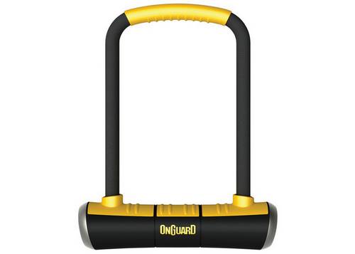 Замок U-образный ONGUARD PITBULL STD размер скобы 115 x 230мм, толщина 14мм, с креплением, 4 ключа + 1 с подсветкой