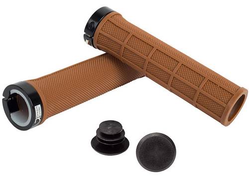 Гріпси Green Cycle GGR-410 130mm коричневые з одним чорним замком